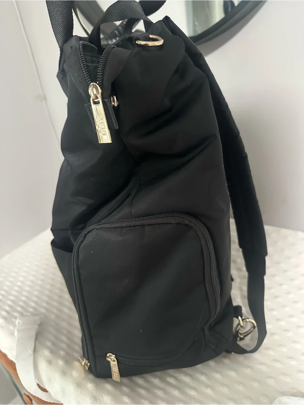 BEIS Black Pumping Backpack